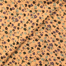 Tissu Rose Poudré à Impression Florale – coupon de 3 m | Moline