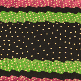 Tissu Satin Multicolore à Imprimé Géométrique - Touché Soie Premium