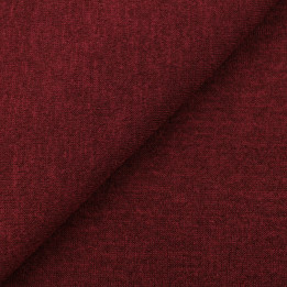 Tissu jersey maillé en teinte uni prune, doux et extensible