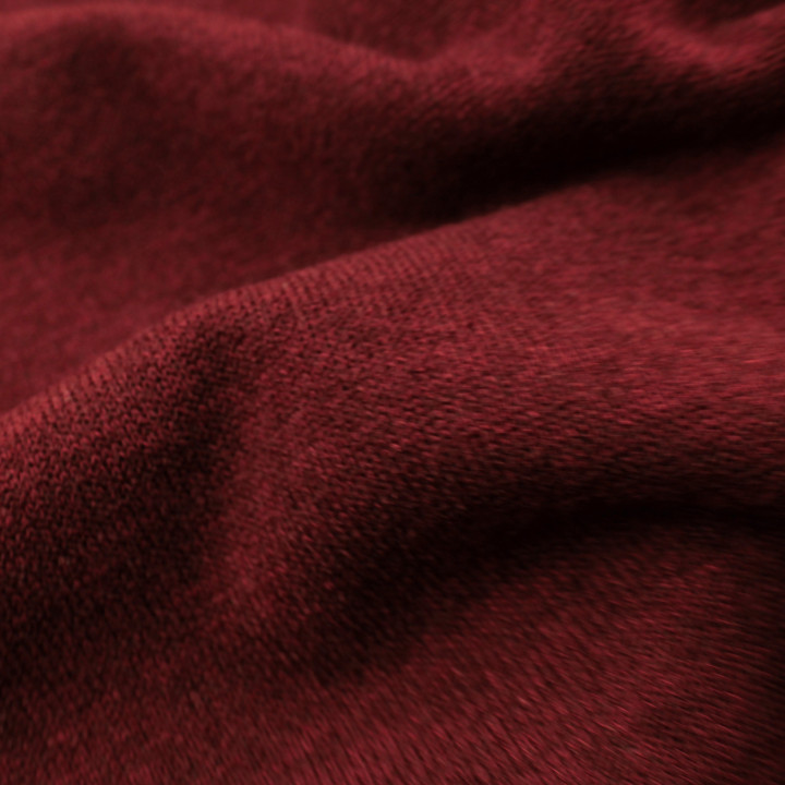 Tissu jersey maillé en teinte uni prune, doux et extensible