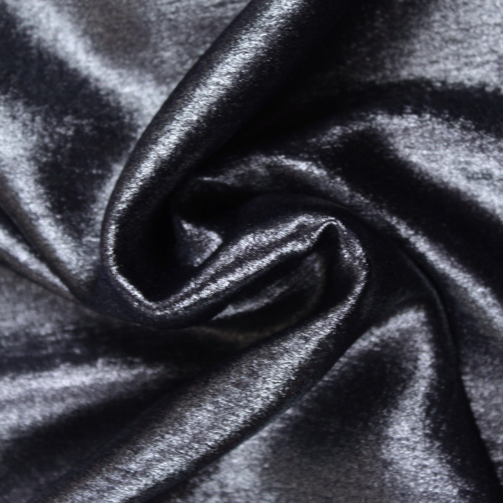 Tissu lamé bleu nuit brillant – Haute qualité pour couture, décoration et habillement