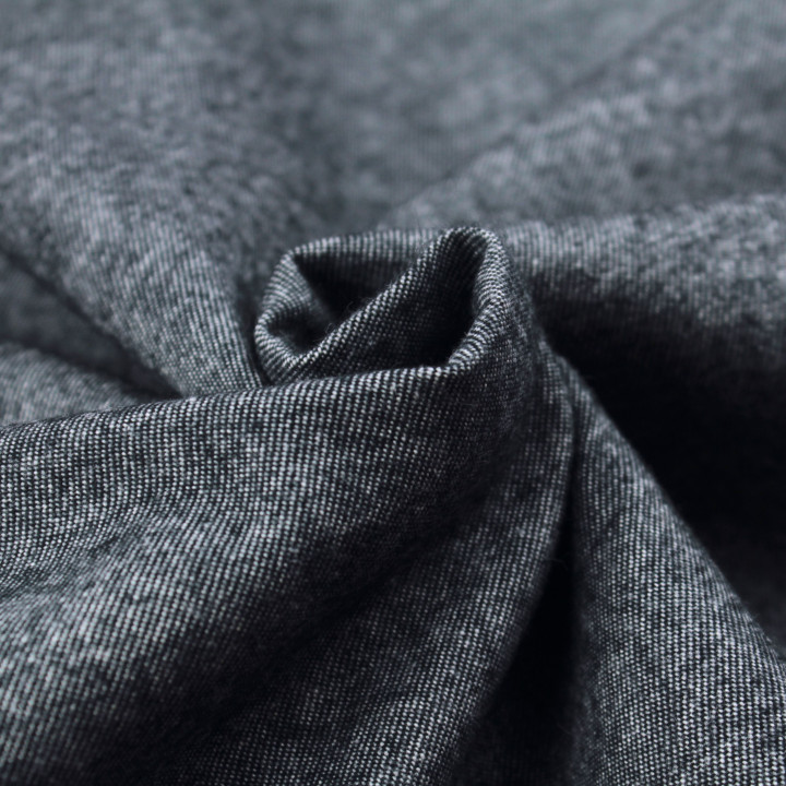 Tissu Coton pour Chemise – Gris Anthracite – Élégance & Confort