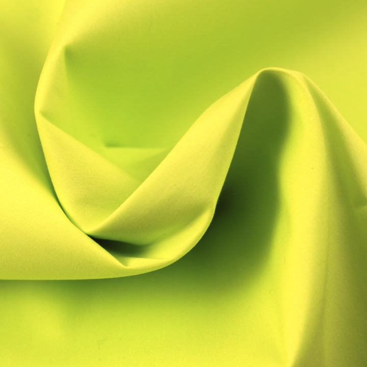 Tissu Coton pour Chemise – Tissé Vert Fluo Uni – Audace & Confort