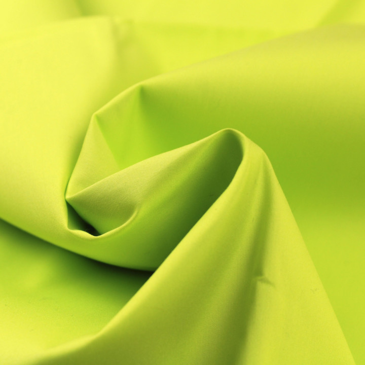 Tissu Coton pour Chemise – Tissé Vert Fluo Uni – Audace & Confort