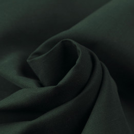 Tissu Coton Chemise Vert Sapin Uni – Élégance Naturelle et Confort