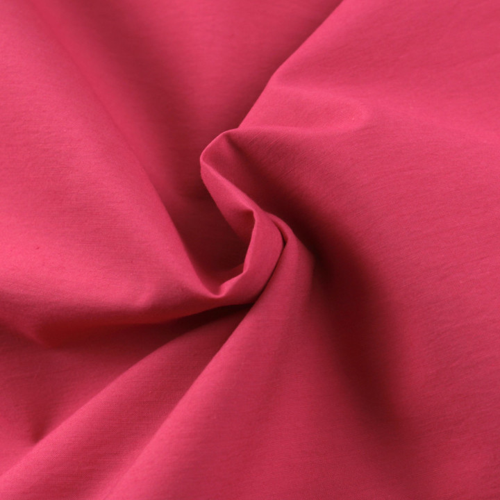 Tissu Coton Fuchsia Uni – Léger, Doux et Facile à Coudre – Idéal pour Chemises et Vêtements