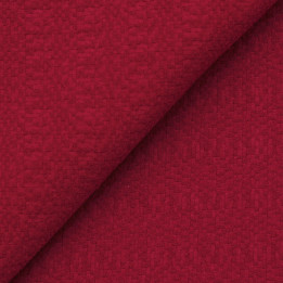 Tissu Jersey Crêpe Uni Rouge Bordeaux – Idéal pour Vêtements Confortables