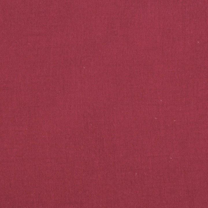 Tissu coton double gaze uni de couleur prune