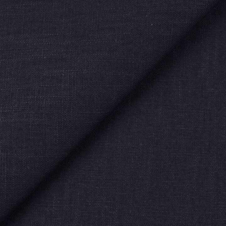 Tissu coton double gaze uni de couleur prune