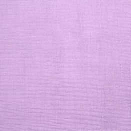 Tissu Double Gaze de Coton Uni Violet – Doux et Aéré – Idéal pour Vêtements et Accessoires