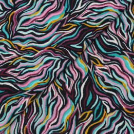 Tissu Jersey Multicolore à Imprimé Motifs Géométriques | Moline