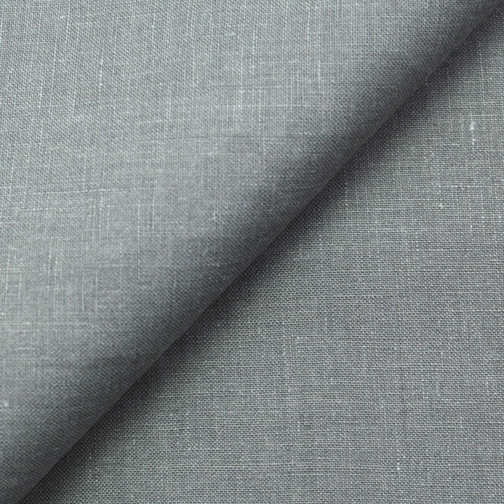 Tissu Lin Uni Gris Clair Anthracite – Élégance Naturelle & Style Contemporain