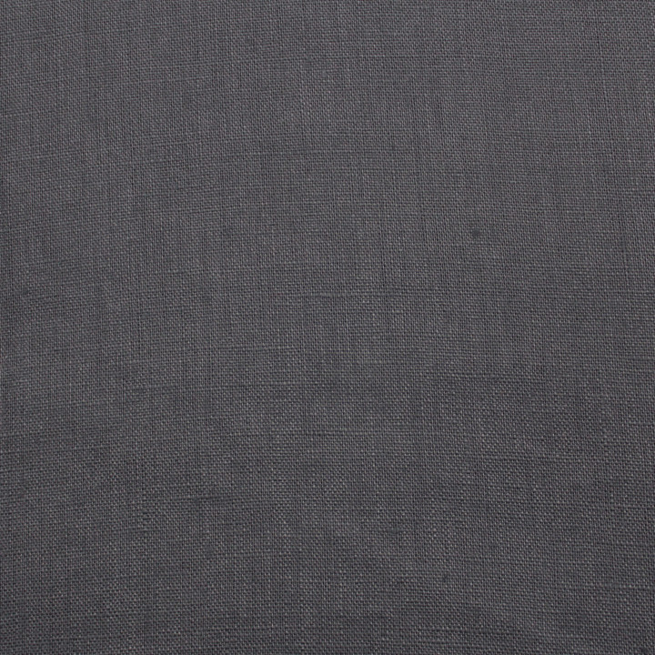 Tissu Lin Léger Uni Gris Foncé – Élégance Intemporelle & Tissu Naturel Haut de Gamme