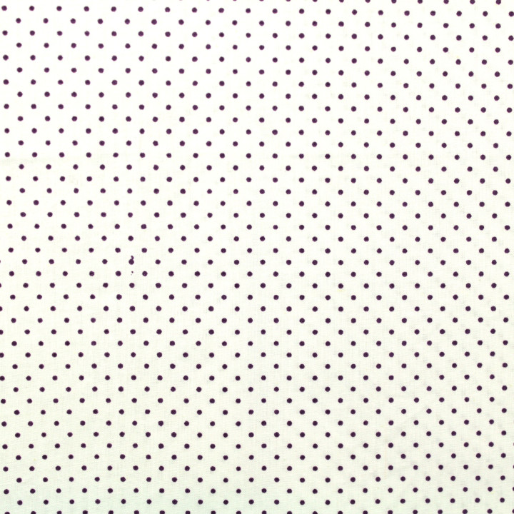 Tissu coton blanc pour chemise – motif géométrique bleu - Léger, élégant & respirant