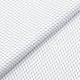 Tissu coton blanc pour chemise | Moline