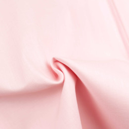 Tissu satin de coton rose pâle uni