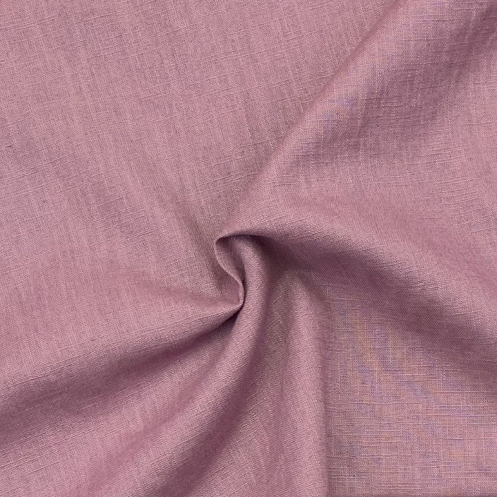 Tissu Lin Uni Violet Prune – 100% Lin Naturel Haut de Gamme – Idéal Vêtements, Rideaux, Déco