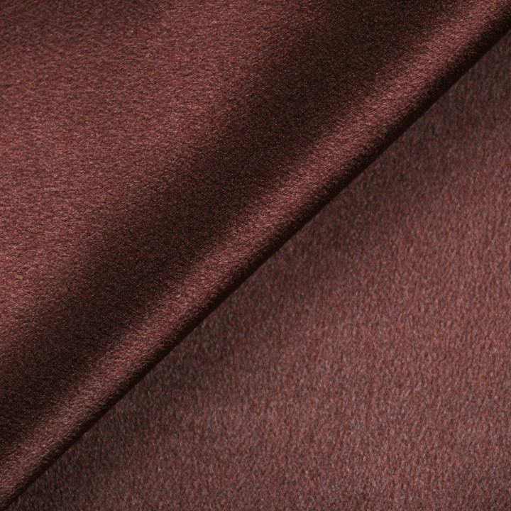 Tissu satin lourd marron foncé – Chic intemporel pour couture, robes et décoration élégante