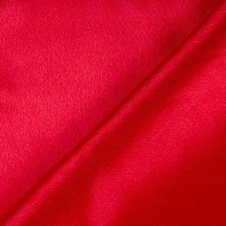 Tissu satin lourd rouge vif – Intense et lumineux pour couture élégante et décoration sophistiquée