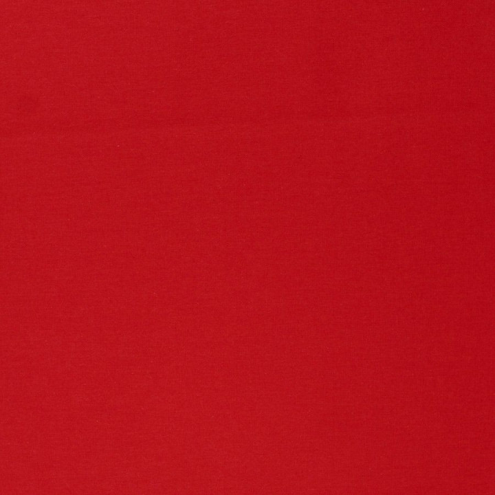 Tissu de Popeline de Coton Uni Rouge - Haute Qualité & Resistant