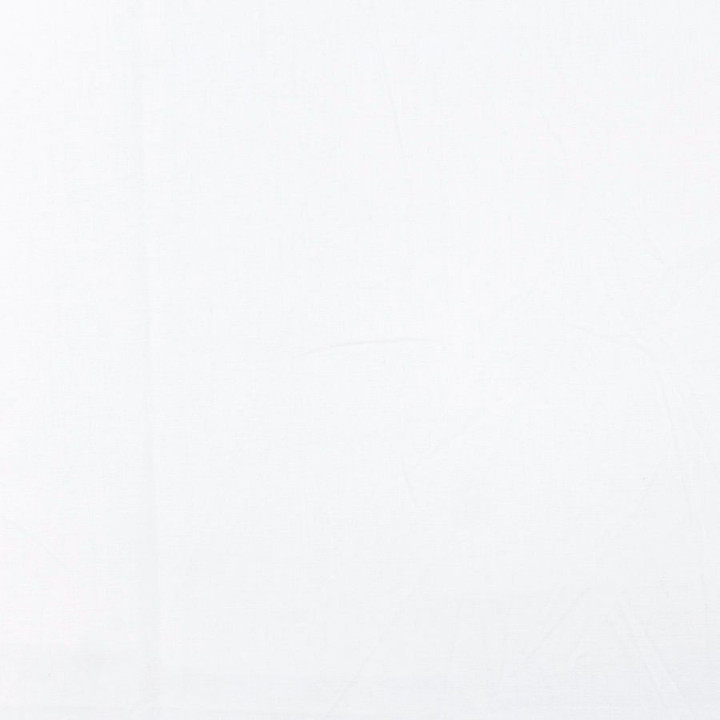 Tissu popeline de coton blanc uni – Tissu fin, doux et léger – Idéal couture, chemises & doublures