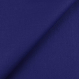 Tissu popeline de coton bleu roi uni – Doux, fin et fluide – Idéal chemises, robes, doublures & déco