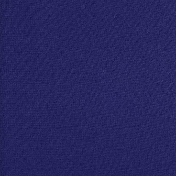 Tissu popeline de coton bleu roi uni – Doux, fin et fluide – Idéal chemises, robes, doublures & déco
