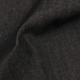 Tissu Jean Noir Uni Épais à Grande Maille – Ultra Résistant, Souple et Durable pour Vêtements, Accessoires et Ameublement