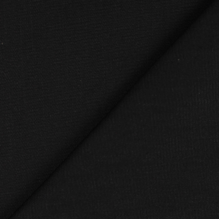 Tissu Jean Noir Uni Extensible