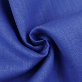 Tissu 100% Lin Uni Bleu Roy – Léger, Naturel et Haut de Gamme pour Vêtements Élégants, Déco Moderne et Projets Créatifs