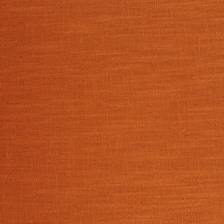 Tissu 100% Lin Uni Rouille – Naturel, Léger et Haut de Gamme pour Couture Mode, Déco Tendance et Projets Créatifs