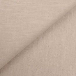 Tissu 100% Lin Uni Beige – Naturel, Léger et Haut de Gamme | Moline