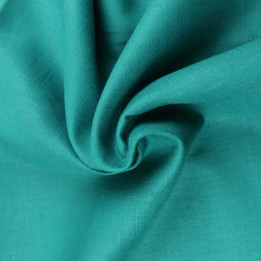 Tissu Lin Uni Vert Canard / Vert Pin – Lin Naturel Haut de Gamme