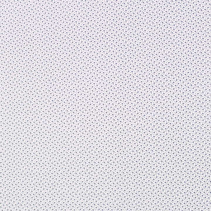 Tissu coton blanc à motif géométrique petites taches et points noir – Élégant et moderne