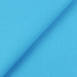 Tissu coton uni popeline bleu clair – Frais et élégant