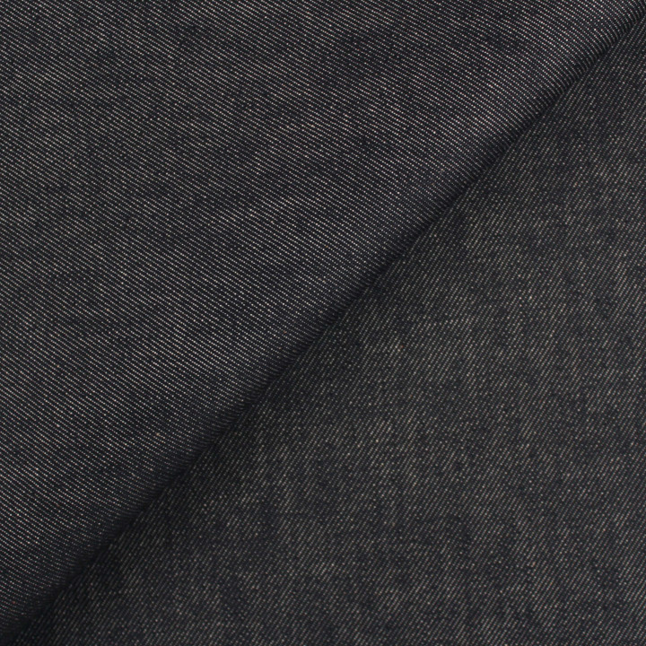 Tissu Jeans Coupon Coton Noir Antracite – Haute qualité