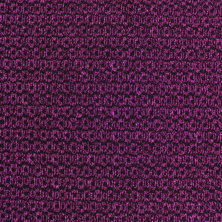 Tissu jersey trame violet brillant et noir extensible