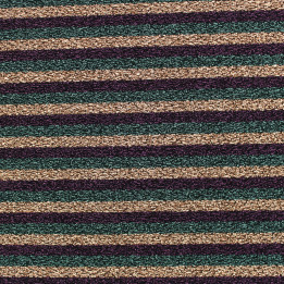 Tissu jersey à rayures multicolores violet, vert et bronze brillant extensible et lumineux