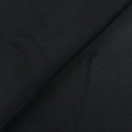 Tissu Suédine Noir Uni – Suédine Veloutée Douce & Résistante | Moline