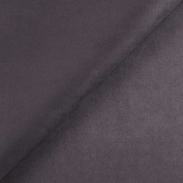 Tissu Suédine Gris Foncé Uni au mètre | Moline