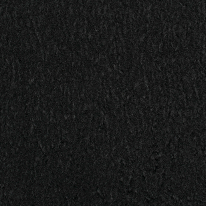 Tissu lainage noir uni à léger relief de vague – tissu pour manteaux et vestes
