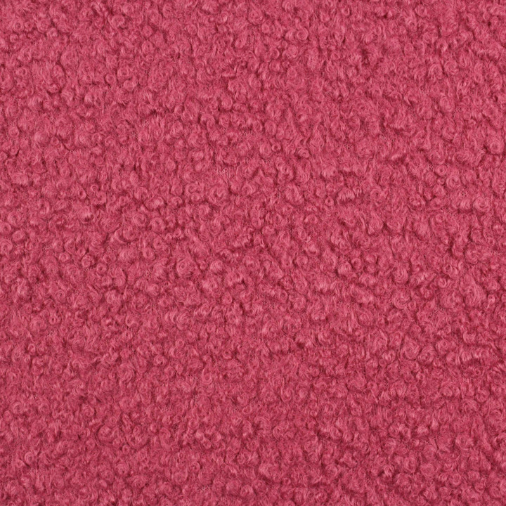 Tissu Lainage Bouclette Fushia Clair Uni – Doux, Chaud et Moelleux – Parfait Vêtements & Accessoires
