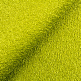 Tissu Lainage Fine Bouclette en Vague Vert Citron Uni – Doux, Souple et Tendance
