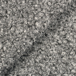 Tissu Lainage Bouclette Gris Mélangé Uni – Doux, Chaud et Résistant