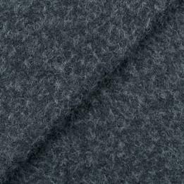 Tissu Lainage Bouclette Gris Foncé Uni – Doux, Chaleureux et Élégant