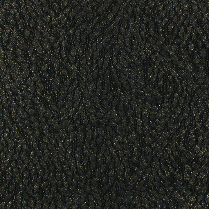 Tissu Dentelle Noire Fine à Reflets Dorés – Motifs Géométriques Chic & Modernité