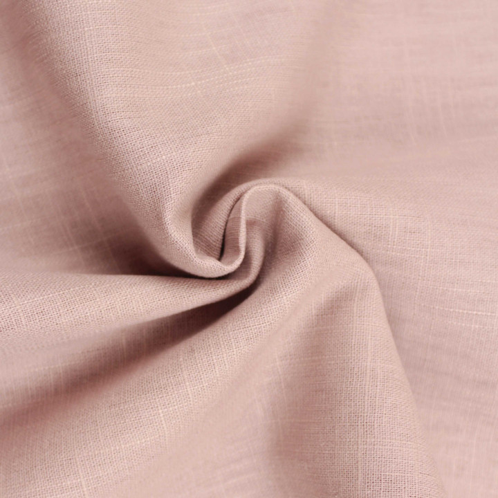 Tissu 100% Lin Uni Rose Chair – Léger, Naturel et Haut de Gamme pour Vêtements Féminins, Déco Tendance et Projets Créatifs