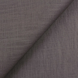 Tissu Lin Uni Gris Foncé – Haute Qualité – coupon de 3 m | Moline