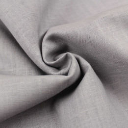 Tissu Lin Uni Gris Clair – Lin Haute Qualité