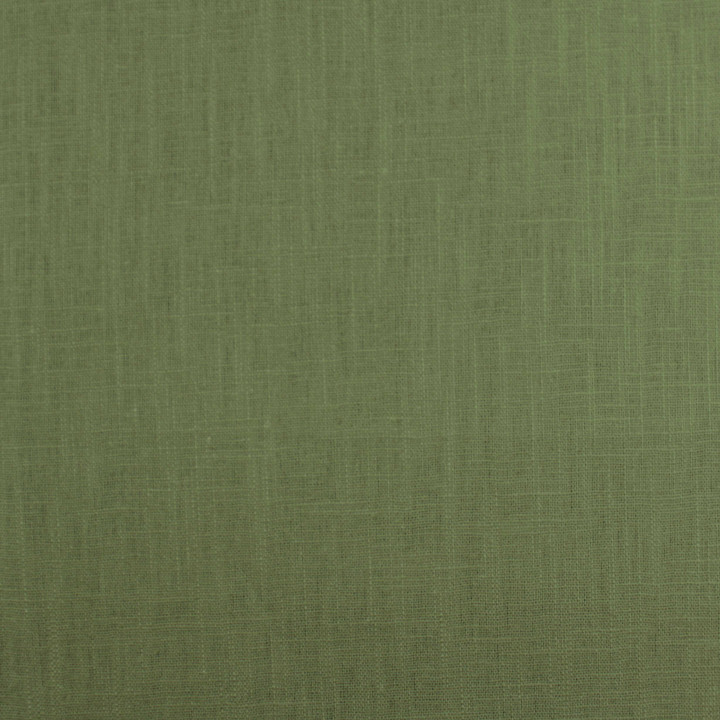 Tissu Lin Uni Vert Kaki Clair – Lin Haute Qualité